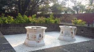 Kasturba and Mahadev Desai Samadhis