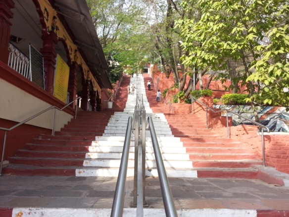 160 steps to the temple