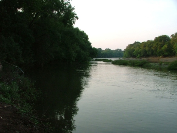 Placid waters of Krishna river