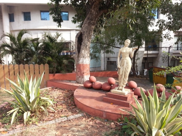 Statues inside the premises